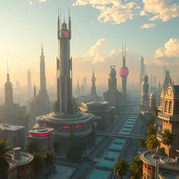 in a solarpunk utopian city, highly detailed, 4 k, hdr, award - winning, octane render, artstation
