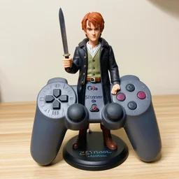 playstation 1 hagrid model in a real photo