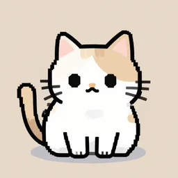 pixel art of a cat