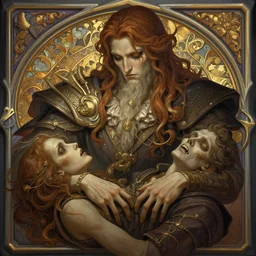 history about madness. it includes a matchmaker and a death wish, deep focus, d & d, fantasy, intricate, elegant, highly detailed, digital painting, artstation, concept art, matte, sharp focus, illustration, hearthstone, art by artgerm and greg rutkowski and alphonse mucha