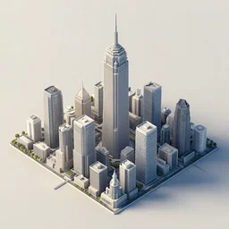 3 d fractal cityscape, octane render