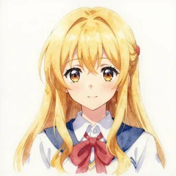 marisa kirisame portrait, watercolor