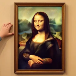 mona lisa by a three - year - old