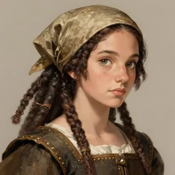 closeup upper body artwork of a renaissance female field scientist with short dreadlocks and a bandanna, anime key visual, incredibly detailed, D&D, finished concept art, digital art by Vladimir Kush, trending on Artstation