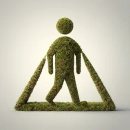 a man shaped like a triangle