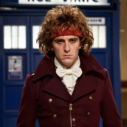 detailed photograph of Napoleon Dynamite as Dr Who