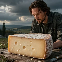 yarnham covered in cheese, cheese, keanu reeves