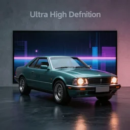 Ultra High Definition, Synthwave desktop wallpaper, 8k, ultrawide