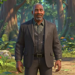 forest whitaker as a pixar disney character from up ( 2 0 0 9 ), unreal engine, octane render, 3 d render, photorealistic
