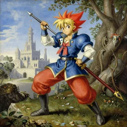 Baroque painting of Chrono Trigger
