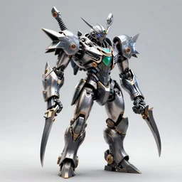 deathscythe hell custom exoskeleton gouf custom sazabi with long bladed claws by alex pardee, hardsurface armour, 3 d, 8 k hd resolution, trending on artstation, beautifully lit, hyper detailed, insane details, intricate, sleek design