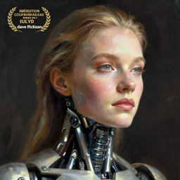 cyborg portrait, by dave mckean