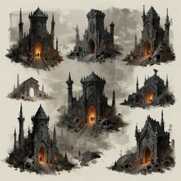 the dark mines, concept art, trending on artstation, wlop, digital painting, mixed media