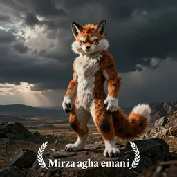 a fursona, by mirza agha emami