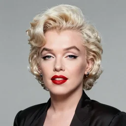 portrait of a punk Marilyn Monroe, highly detailed, sharp focus, art station,