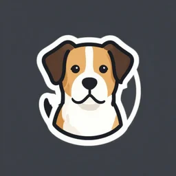 dog logo illustration art