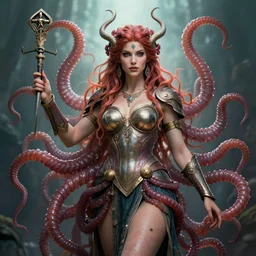 beautiful medusa warrior, highly detailed, 8 k, hdr, award - winning, trending on artstation, anne stokes
