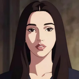 portrait of monica bellucci, clean cel shaded animation art, by lois van baarle, artgerm, helen huang, makoto shinkai, ilya kuvshinov, rossdraws, illustration
