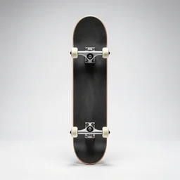 sleek skateboard, studio product photography, isolated on a pure white background, centered, entire object in frame, sharp focus, soft studio lighting