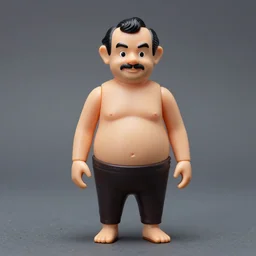plastic mr. bean action figure, hdr studio lighting, high resolution product photography