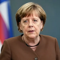 angela merkel in the style of akira toriyama