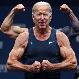 joe biden as a bodybuilder