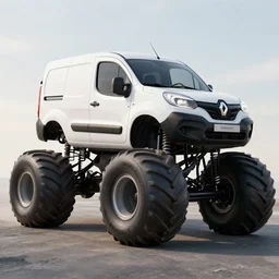 Renault Kangoo as a monstertruck