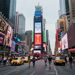 times square in the 7 0 s, photorealistic, hyperdetailed 3 d matte painting, hyperrealism, hyperrealistic, cinematic, unrealengine octane render