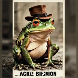 movie poster for a film about frog detectives, the frog detective, noir, 1 9 6 0