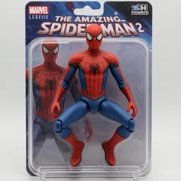 action figure boxart illustration of the amazing spider - man 2, digital illustration, concept art, digital painting, illustration, good value control, 8 k, 2 0 1 4 spider - man, andrew garfield spider - man, andrew garfield, marvel legends, s. h. figuarts, the amazing spider - man, the amazing spider - man 2, spider - man costume, action figure