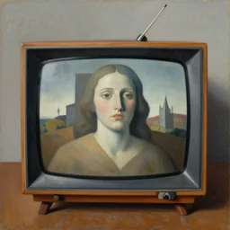 surreal surrealism surrealist painting of television