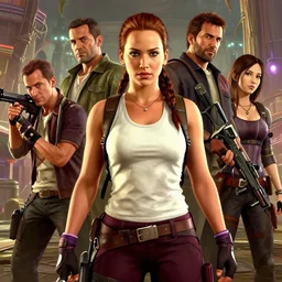 highly detailed portrait of jennifer lawrence as lara croft in gta v, stephen bliss, unreal engine, fantasy art by greg rutkowski, loish, rhads, ferdinand knab, makoto shinkai and lois van baarle, ilya kuvshinov, rossdraws, tom bagshaw, global illumination, radiant light, detailed and intricate environment, mid shot