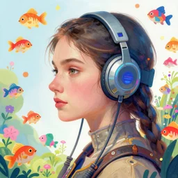 profile medieval nicoletta ceccoli, mark ryden, lostfish, hyung tae, frank frazetta, face portrait of cyberpunk girl portrait, hyper realistic, artstation, illustration, digital paint, matte paint, vivid colors, bright, cheerful, detailed and intricate environment - h 7 0 4