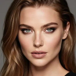 portrait photo of a gorgeous young miranda kerr with intricate detailed dragon eyes in the style of stefan kostic realistic sharp