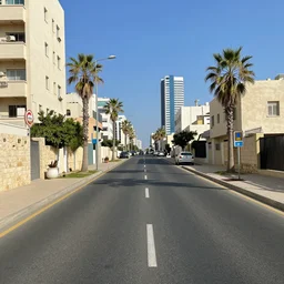 hatayasim road in tel aviv, 8k resolution