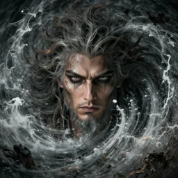 beautiful face of the pummelling maelstrom evocation in the days of noah, detailed, intricate, advanced, 8 k resolution