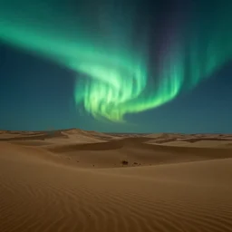 an awesome scenary of aurora in the desert, matte painting, artstation, cgsociety, dramatic lighting, concept art, octane render, arnold 3 d render