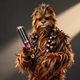 chewbacca, hair curler commercial, hair curler advertisement