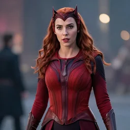 Gal Gadot as Scarlet Witch, Cinematography by Roger Deakins, 4k, ultra wide, f1.8 anamorphic, bokeh, 4k,