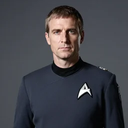 starfleet uniform, portrait of julius cesar in strafleet uniform
