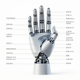 parts diagram of a cybernetic hand with all parts labeled, intricate and detailed assembly drawing of a cybernetic hand, symmetrical fine details, jaw dropping details, fantasy concept art, hyper realistic illustration, 8 k, artstation