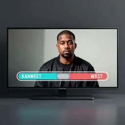 kanye west as a gta loading screen, sharp, 4k, high details