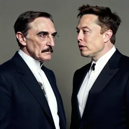 Nikola Tesla and Elon Musk making out