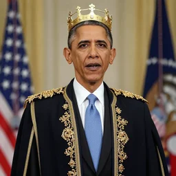 Obama as a king