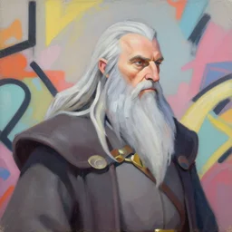 greg manchess portrait painting of gandalf as overwatch character, medium shot, asymmetrical, profile picture, organic painting, sunny day, matte painting, bold shapes, hard edges, street art, trending on artstation, by huang guangjian and gil elvgren and sachin teng