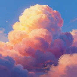 puffy clouds, drew struzan movie poster style, vfx art, unreal engine render, claymation style, colourful, volumetric light, digital painting, digital illustration, dramatic light,