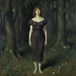 Lisa in the style of Zdzislaw Beksinski
