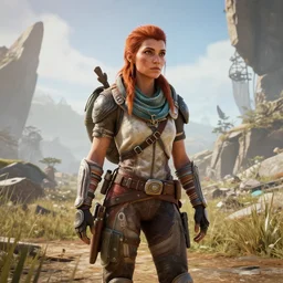 screenshot from horizon forbidden west, aloy is michael eisner