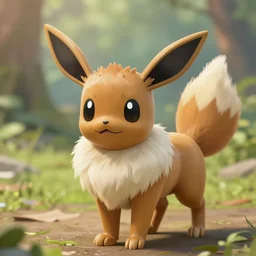a photo of a real life Eevee