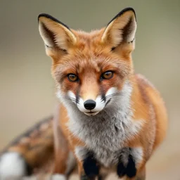 megan fox in the style of a fox
